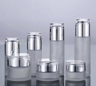 20G FROSTED GLASS COSMETIC CREAM JAR WITH GOLD LID WHOLESALE- NEW 50PCS/LOT