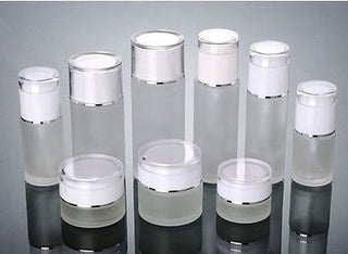30G FROSTED GLASS COSMETIC CREAM JAR WITH GOLD LID WHOLESALE- 50PCS/LOT