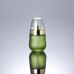 30ml GREEN COSMETIC GLASS LOTION PUMP BOTTLE ASSORTED STYLES/SIZES-NEWLOT/50 PCS