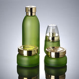 30ml GREEN COSMETIC GLASS LOTION PUMP BOTTLE ASSORTED STYLES/SIZES-NEWLOT/50 PCS