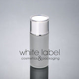 40ML FROSTED GLASS LOTION COSMETIC PUMP BOTTLE WHOLESALE WHITE LID-NEW50PCS/LOT
