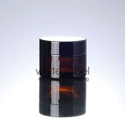 30G BROWN GLASS CREAM COSMETIC JAR BLACK LID WHOLESALE- 50PCS/LOT