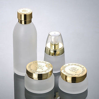 30ml GREEN COSMETIC GLASS LOTION PUMP BOTTLE ASSORTED STYLES/SIZES-NEWLOT/50 PCS