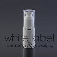 15ML WHITE AIRLESS VACUUM PUMP LOTION BOTTLE WITH SILVER LINE- NEW 50PCS/LOT