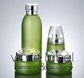120ML GREEN GLASS COSMETIC BOTTLE ASSORTED STYLES/SIZES-LOT/50PCS