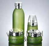 120ML GREEN GLASS COSMETIC BOTTLE ASSORTED STYLES/SIZES-LOT/50PCS