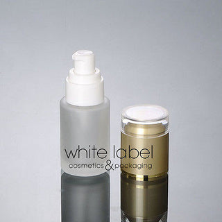 20ML FROSTED GLASS COSMETIC PUMP BOTTLES WHOLESALE/GOLD LID-50PCS/LOT