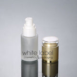 20ML FROSTED GLASS COSMETIC PUMP BOTTLES WHOLESALE/GOLD LID-50PCS/LOT