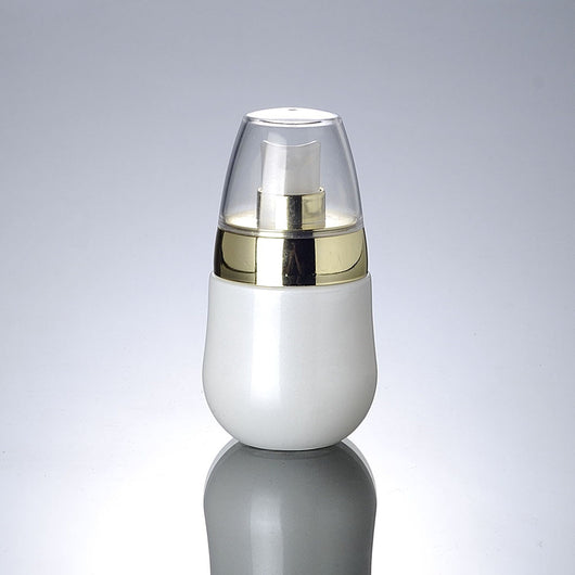 30ml white boutique glass lotion bottle with gold lid (50pcs)