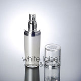 30ML PEARL WHITE COSMETIC PRESS PUMP BOTTLE WITH FLOWER PATTERN LID-NEW 100PCS/LOT
