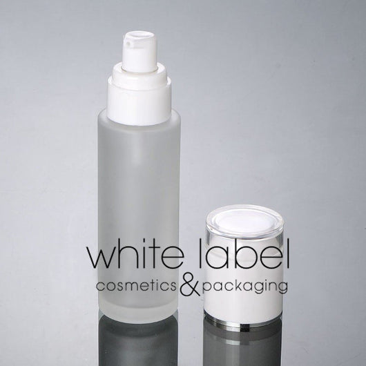 80ML FROSTED GLASS COSMETIC PUMP BOTTLES- NEW 50PCS/LOT