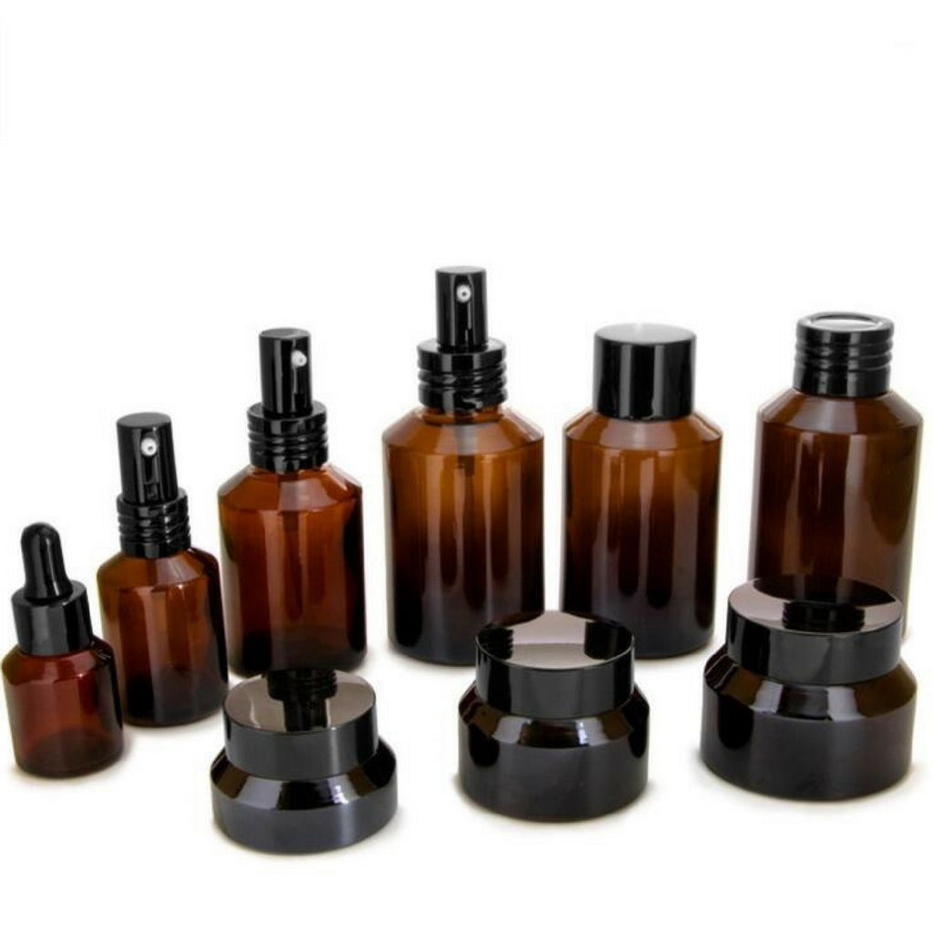 Brown Glass Packaging (please contact us for prices) White Label