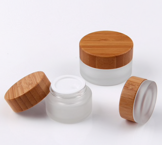 NEW Real Bamboo Glass Jars. Bulk lots